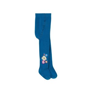 Collants com  estampado de flores em algodão