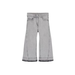 Calças de ganga wide leg para menina