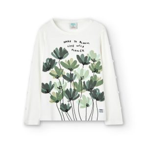 Camisola de manga comprida em algodão