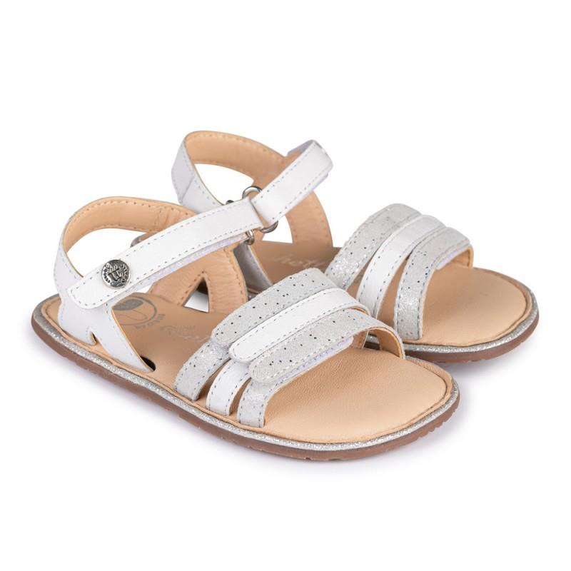 Sandália em pele com velcro Barefoot - Image 4