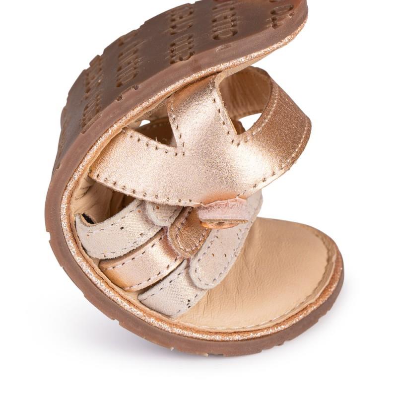 Sandália em pele com velcro Barefoot - Image 6