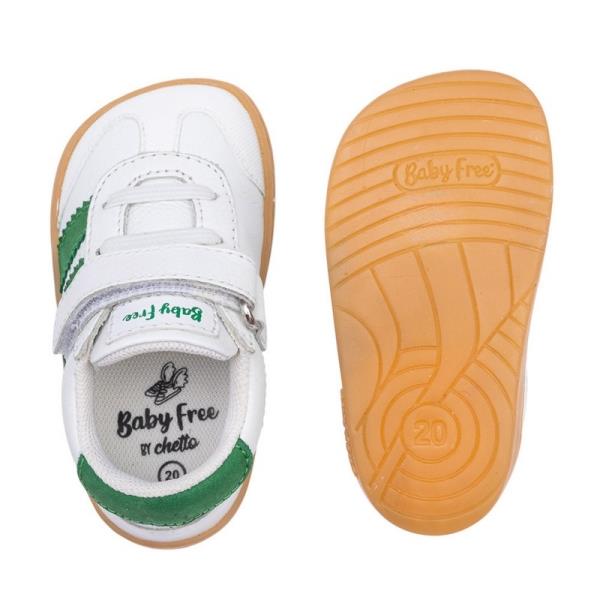 Ténis Barefoot em pele com velcro e elástico – Chetto - Image 4
