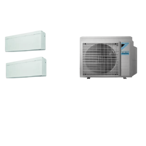 DAIKIN MULTI-SPLIT 2X1 GAMA STYLISH C/ PLACAS WIFI E GÁS R-32 FTXA (9000+12000 BTUS)