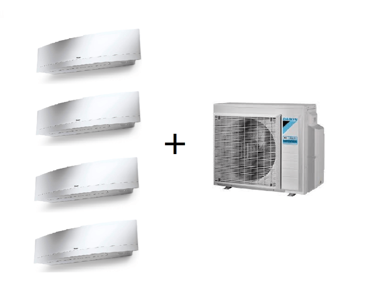 DAIKIN MULTI-SPLIT 4X1 GAMA FTXJ-AW9 EMURA R32 C/ PLACAS WIFI (9000+9000+9000+18000 BTUS) EM BRANCO