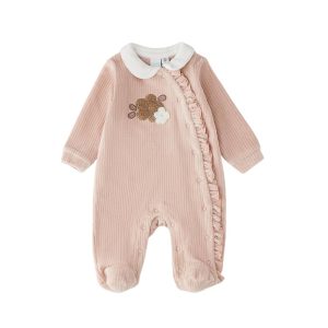 Babygrow em veludo canelado para bebé