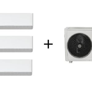 MIDEA MULTI-SPLIT 3X1 SÉRIE BREEZELESS E R32 C/ WIFI (9000+9000+9000 BTUS)