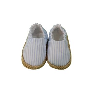Sapatinhos de bebé estampado listrado