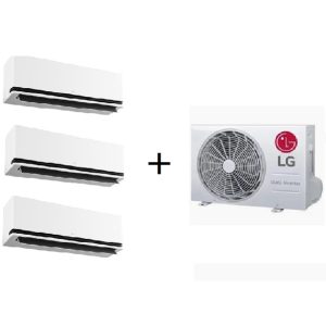 LG MULTI-SPLIT 3X1 DUALCOOL AI AIR DELUXE R32 C/ WIFI (9000+9000+18000 BTUS)