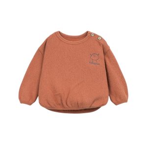 Camisola em algodão cardado para bebé