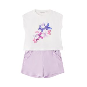 Conjunto em algodão para menina