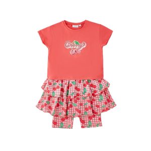 Conjunto em algodão para menina