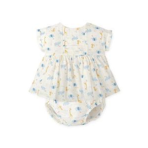Vestido com tapa fralda para bebé